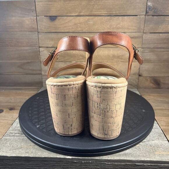 BOC Corrie Women's Size 10M Platform Wedge Brown Open Toe Buckle Sandals - Picture 4 of 10